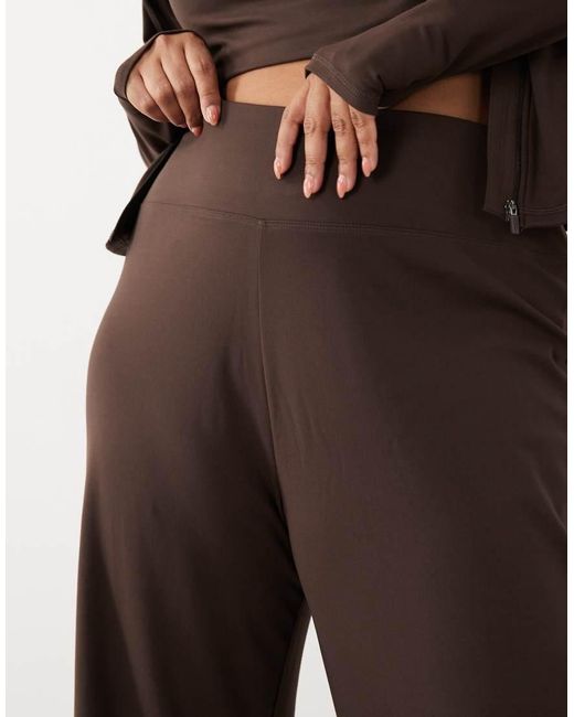 4505 Gray Curve Icon High Waist Wide Leg Dance Pant
