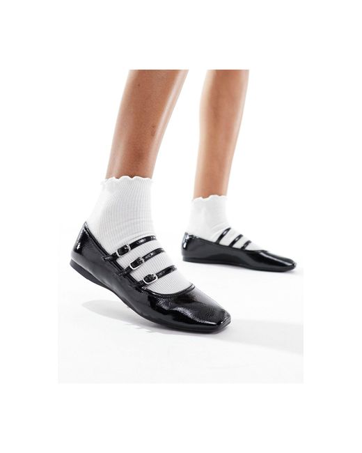 Bailarinas negras Schuh de color White