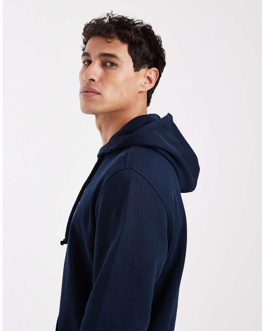 Tommy Hilfiger Blue Gradient Graphic Centre Logo Hoodie for men