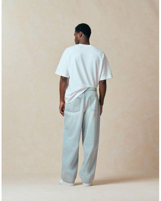 ASOS Blue Loose Straight Jeans for men