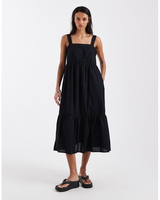 Levi's Black Peplum Mini Dress