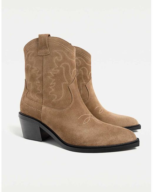 Stivaletti Da Cowboy di Stradivarius in Natural