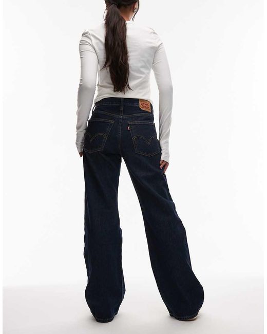 Levi's Blue Middy Loose Boot Jeans