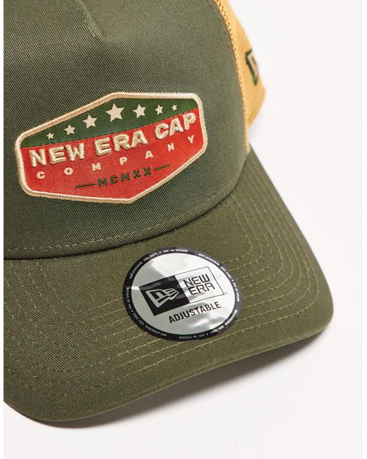 KTZ Green Cotton Patch Contrast Trucker