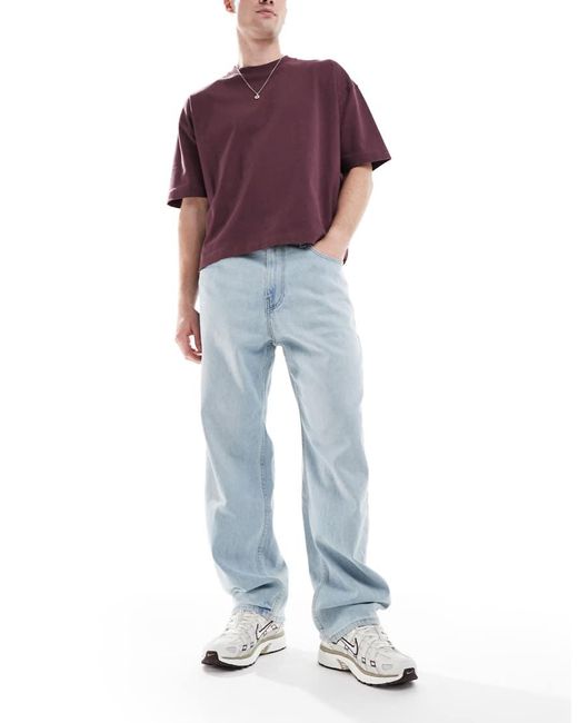 Vaqueros Holgados Con 5 Bolsillos De Hollister de hombre de color Blue