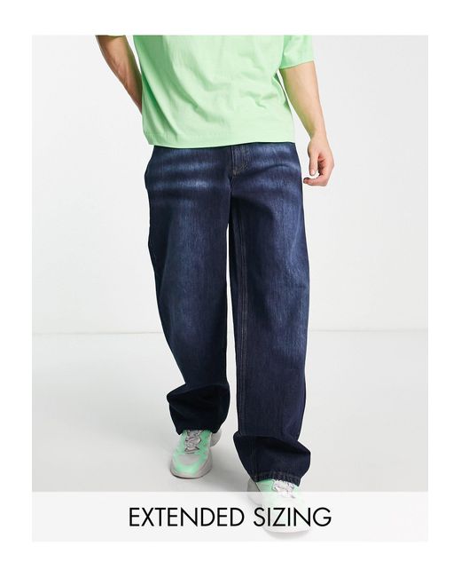Collusion Blue X014 Extreme Dad Jeans for men