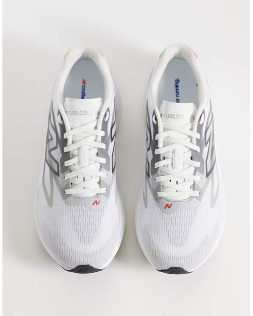 New Balance White Flite-r Running Trainers for men