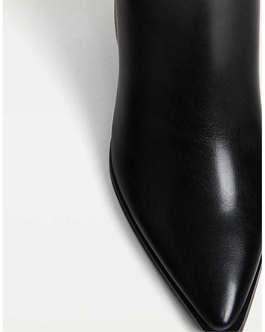 Stradivarius Black Wide Fit High-heeled Boots