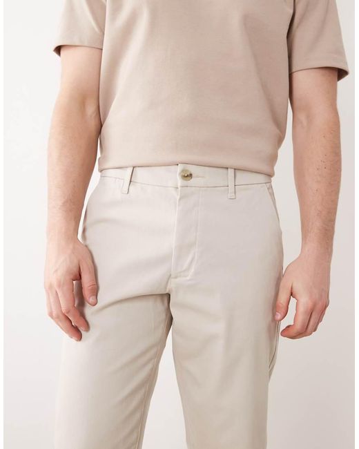 ASOS Natural Tapered Chino for men