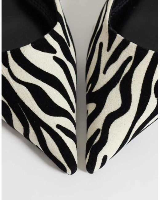 ASOS White Signature Kitten Heeled Shoes
