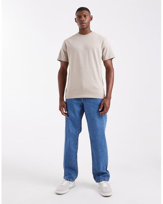 ASOS Blue Essentials Regular Fit T-shirt for men