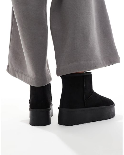 SEQWL Black Flatform Boots