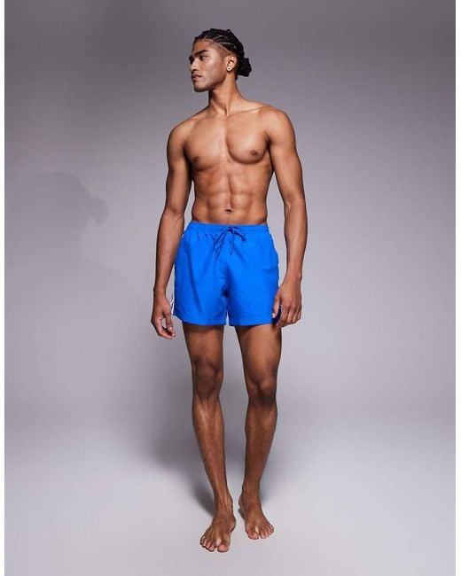 Adidas Originals Blue Adicolor Swim Shorts for men