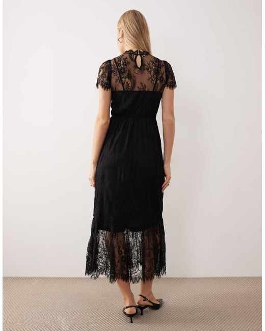 Lovedrobe Black Lace Midaxi Dess
