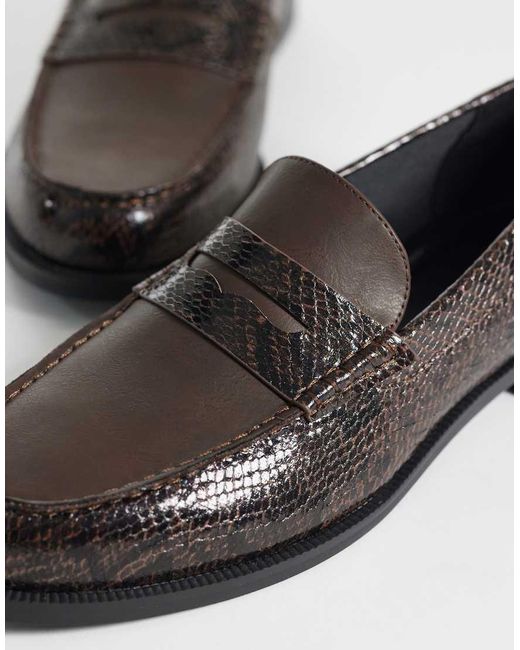 ASOS White Penny Loafers for men