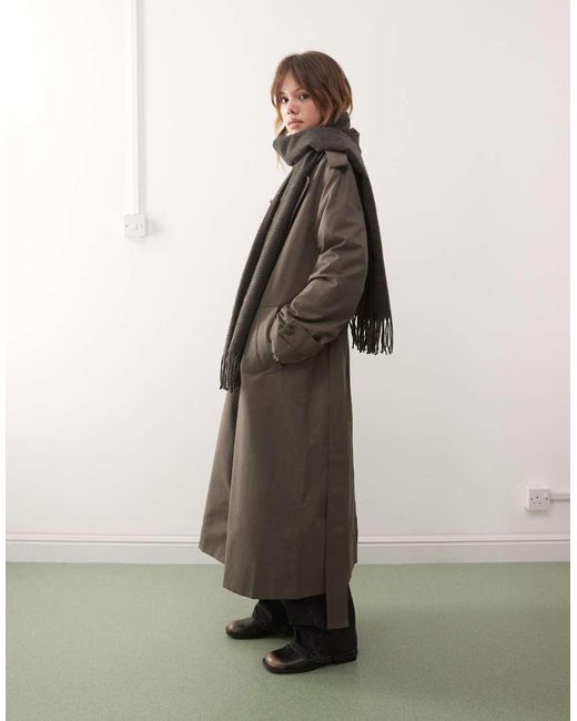 Weekday Gray Premium Oversized Scarf