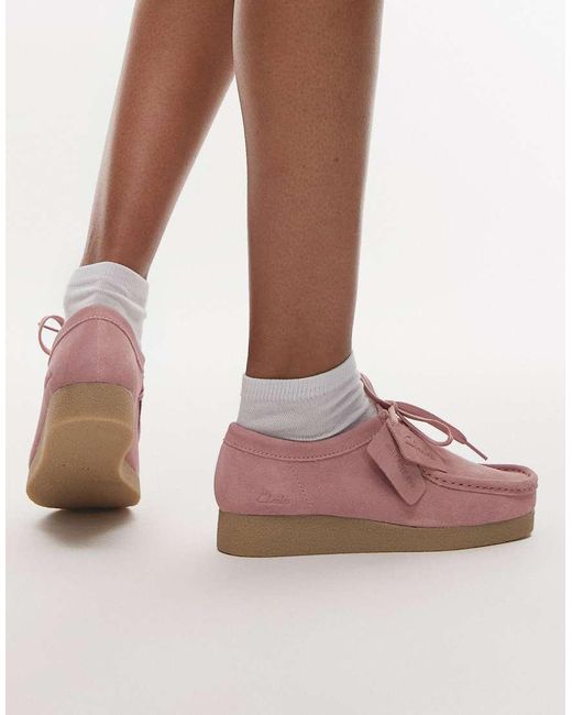 Wallabee Evo di Clarks in Pink
