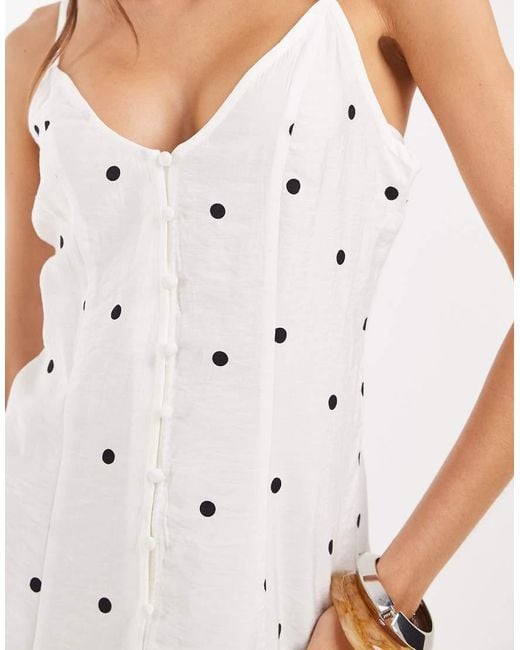 ONLY White Cami Mini Dress
