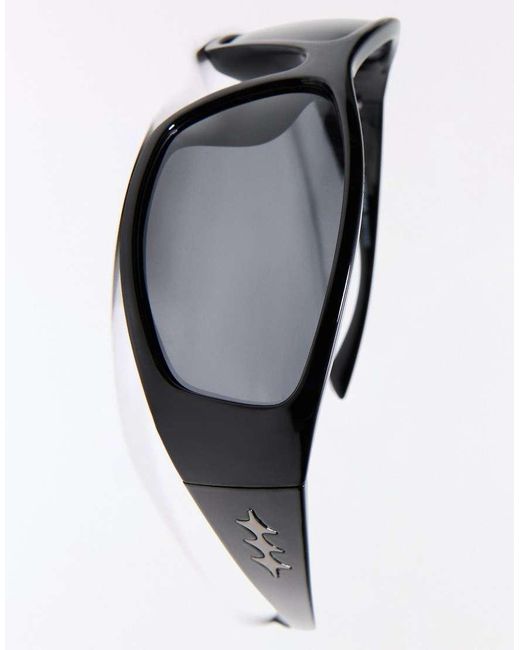 Bershka White Sport Sunglasses for men