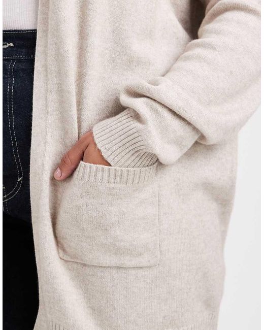 ONLY White Longline Cardigan