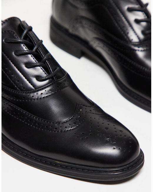 ASOS – elegante budapester in Black für Herren
