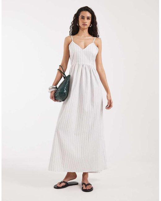 Vero Moda White Cami Midi Dress