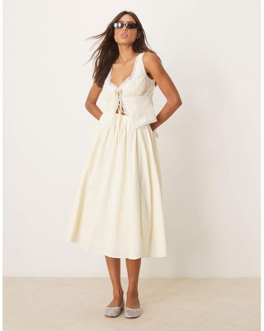 Glamorous Natural Midaxi A-line Skirt