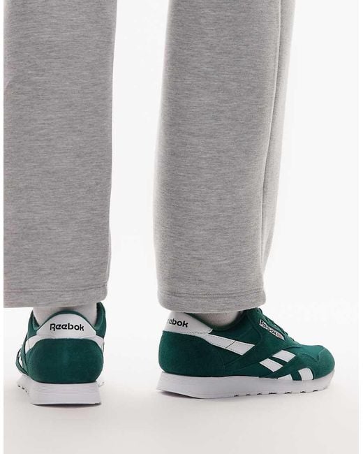 Reebok Gray Classic Nylon Trainers Dark for men