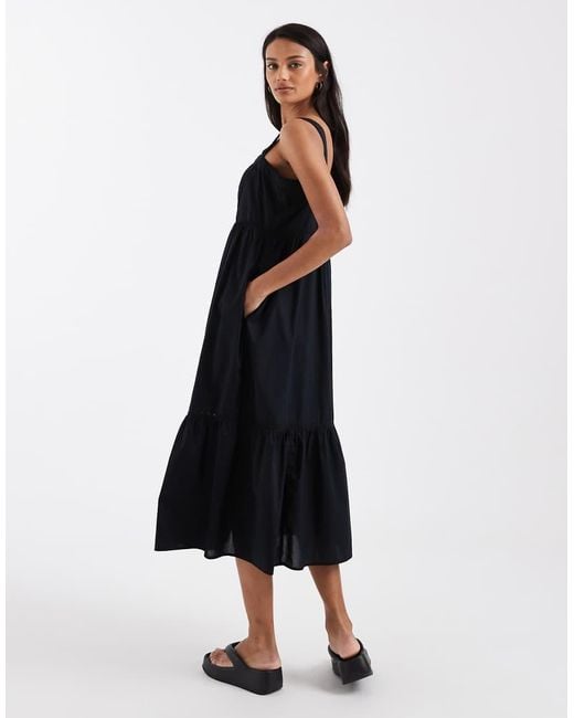 Levi's Black Peplum Mini Dress