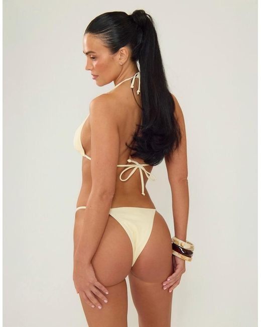 Missy Empire Natural Shell Bikini Top