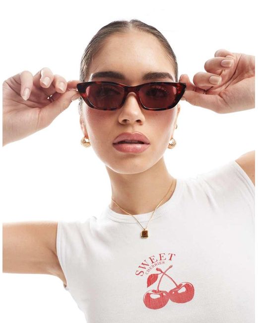 Aire Brown Titania Slim Sunglasses