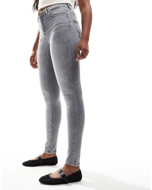 ONLY Gray Push Up Skinny Jeans