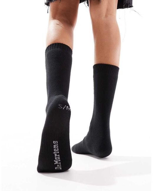 Dr. Martens Black Double Doc Socks for men