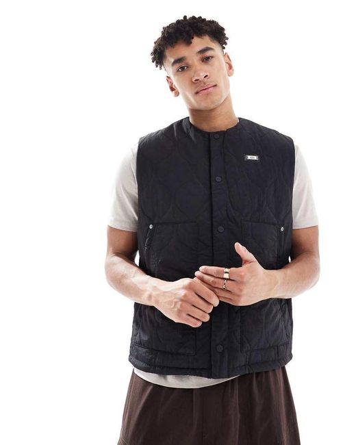 HERA Blue Quilted Utility Gillet for men