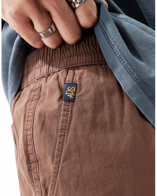 ASOS Super baggy Pull On Pants in Brown for Men | Lyst
