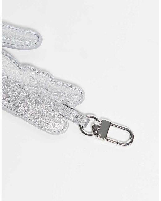 Lacoste White Bag/key Chain