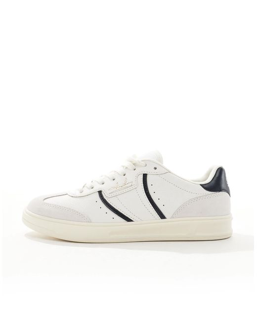 Fred Perry Blue Leather And Suede Sneakers for men
