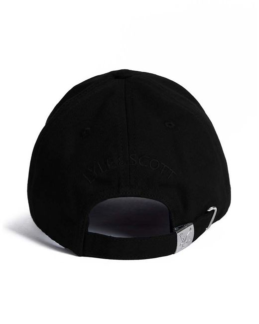 Lyle & Scott Black Headwear Baseball Cap for men
