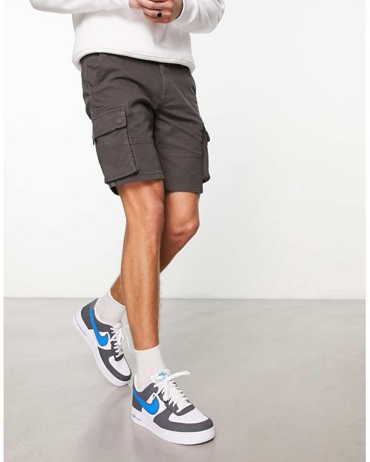 Only & Sons Black Cargo Short for men