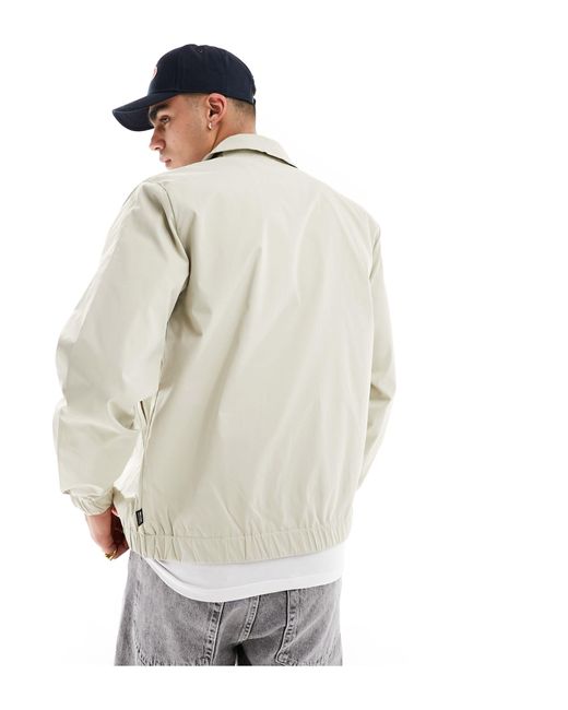 Only & Sons White Zip Through Harrington Jacket for men