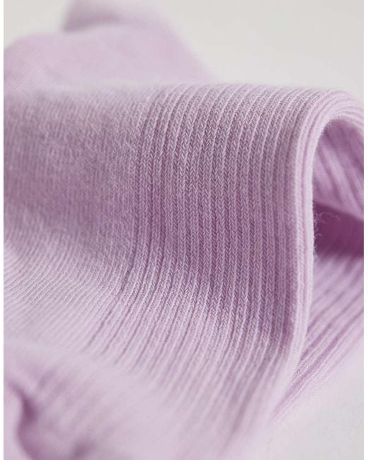 ARKET Pink Cotton Rib Socks