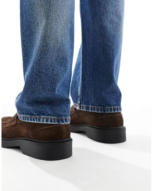 Jack & Jones Blue Suede Loafer for men