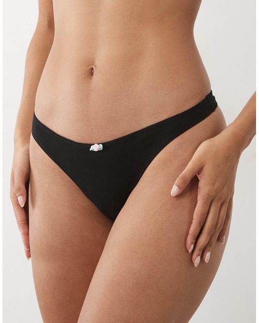Cotton On Black Baumwoll-string