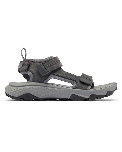 Columbia Black Peakfreak Rush Leather Shark Sandals