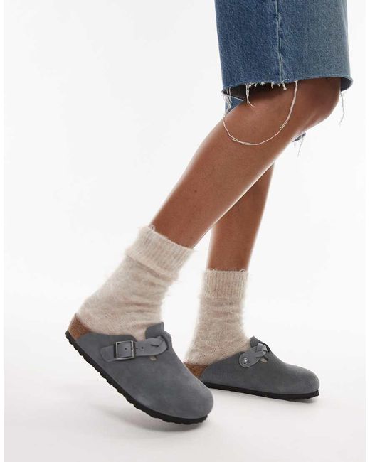 Birkenstock White Braided Boston Clog