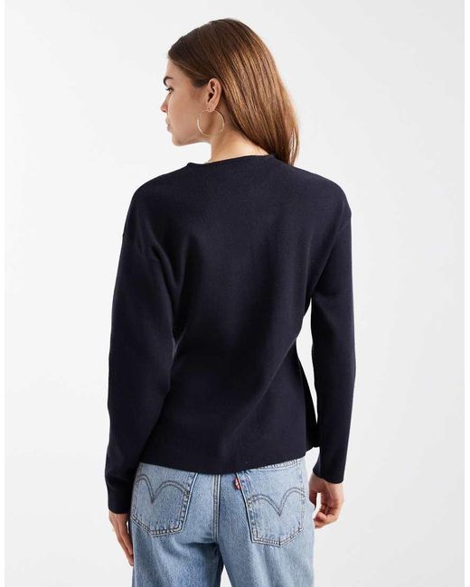 ONLY Blue O-neck Knitted Cardigan