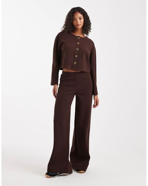 Miss Selfridge Brown Super Soft Pants