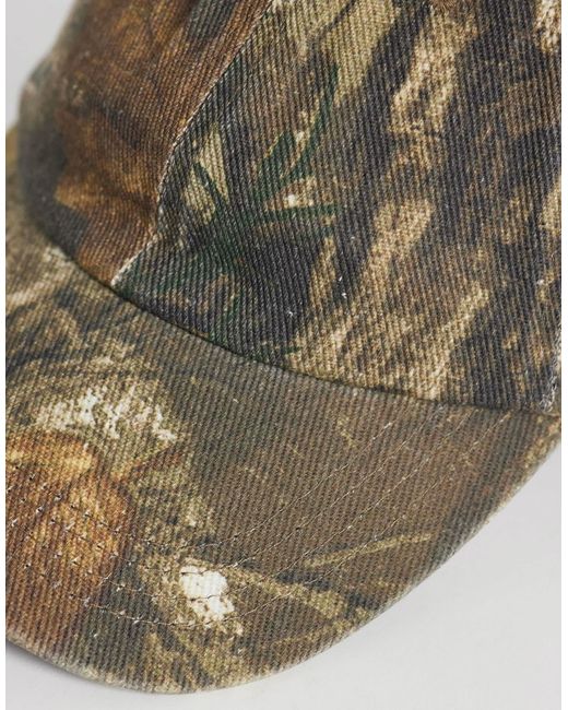 ASOS Green Washed Camoflage Cap for men