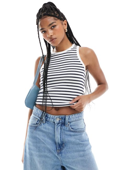New Look Blue – gestreiftes trägertop