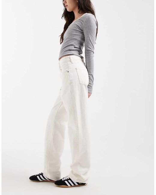 Levi's White Easy Dad Jeans